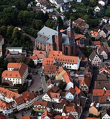 Stadtkern von Walldürn mit Wallfahrtsbasilika St. Georg